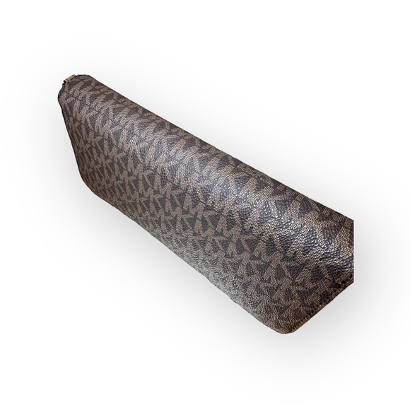 Michael Kors Jet Set Travel Large Brown Monogram Continental Wallet NWT - Picture 6 of 12